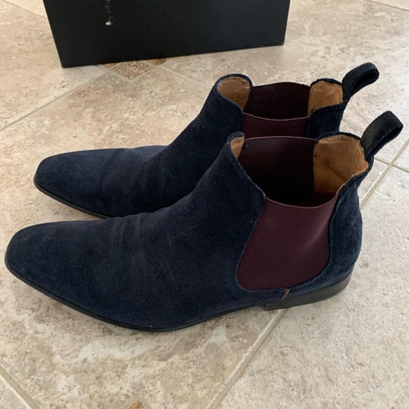 Paul Smith blue suede Chelsea boots, size 7 - Picture 7 of 7